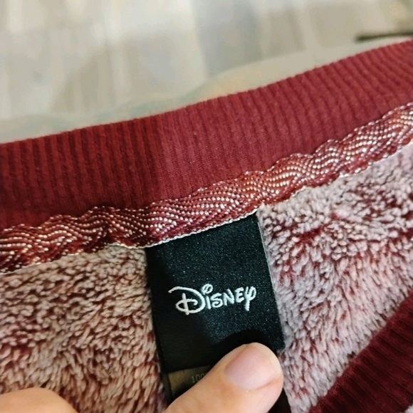 Disney Maroon and Cream Mickey Mouse Pajama Set - Picture 3 of 16